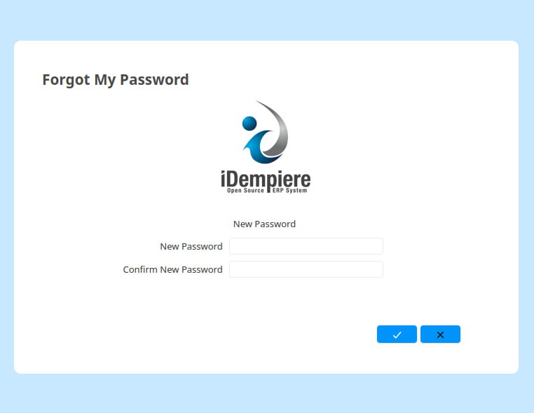 Step 3: set a new password