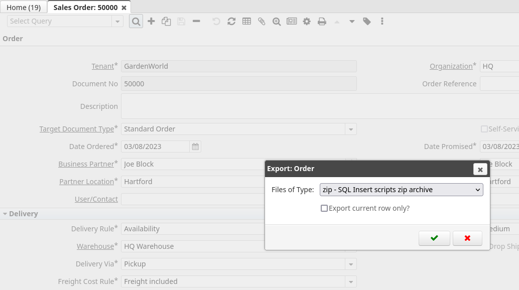 Export All Rows to SQL Insert Scripts