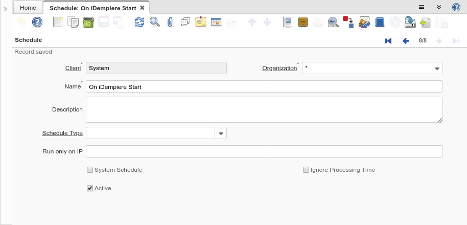 StartSchedule