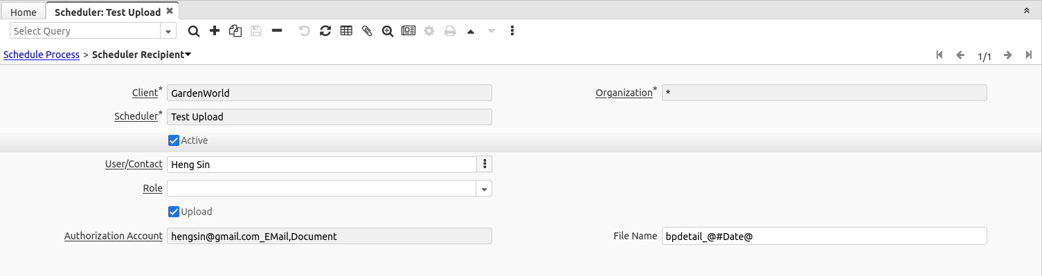 SchedulerRecipient